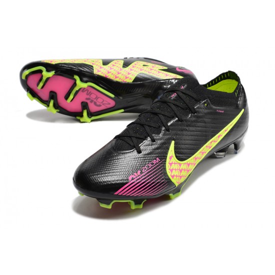 Nike Air Zoom Mercurial Vapor XV Elite Low FG Pink Black Gold Soccer Cleats