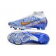 Nike Air Zoom Mercurial Vapor XV MDS Elite FG Blue Gold White Soccer Cleats