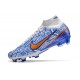 Nike Air Zoom Mercurial Vapor XV MDS Elite FG Blue Gold White Soccer Cleats