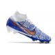 Nike Air Zoom Mercurial Vapor XV MDS Elite FG Blue White Gold Soccer Cleats