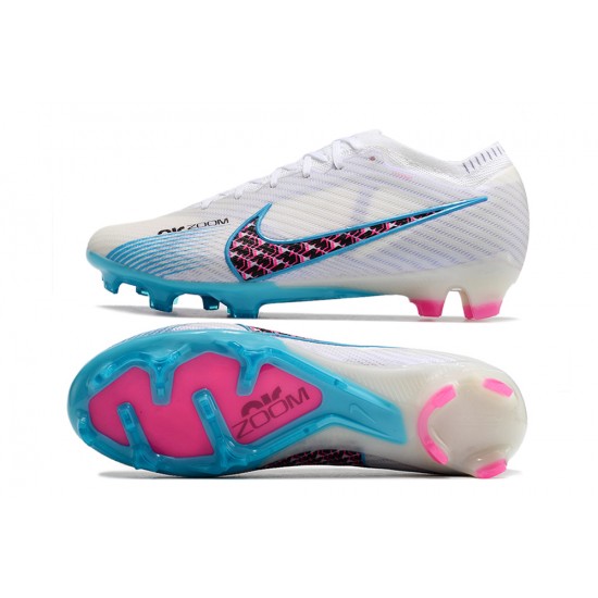 Nike Air Zoom Mercurial Vapor XV MDS Elite FG Pink White Blue Soccer Cleats