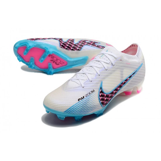 Nike Air Zoom Mercurial Vapor XV MDS Elite FG Pink White Blue Soccer Cleats