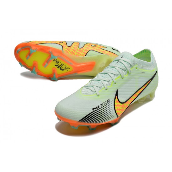 Nike Air Zoom Mercurial Vapor XV MDS Elite FG Yellow Green Soccer Cleats