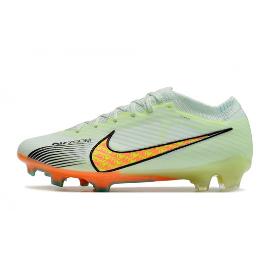 Nike Air Zoom Mercurial Vapor XV MDS Elite FG Yellow Green Soccer Cleats