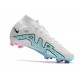 Nike Air Zoom Mercurial Vapor XV MDS Elite High FG White Blue Pink Soccer Cleats