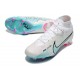 Nike Air Zoom Mercurial Vapor XV MDS Elite High FG White Blue Pink Soccer Cleats
