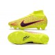 Nike Air Zoom Mercurial Vapor XV MDS Elite High FG Yellow Red Soccer Cleats