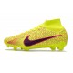 Nike Air Zoom Mercurial Vapor XV MDS Elite High FG Yellow Red Soccer Cleats