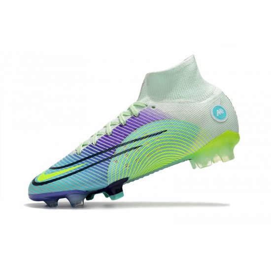 Nike Mercurial Dream Speed Superfly 8 Elite FG Green Purple Yellow Soccer Cleats