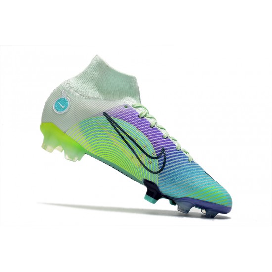 Nike Mercurial Dream Speed Superfly 8 Elite FG Green Purple Yellow Soccer Cleats