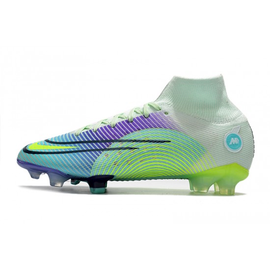 Nike Mercurial Dream Speed Superfly 8 Elite FG Green Purple Yellow Soccer Cleats