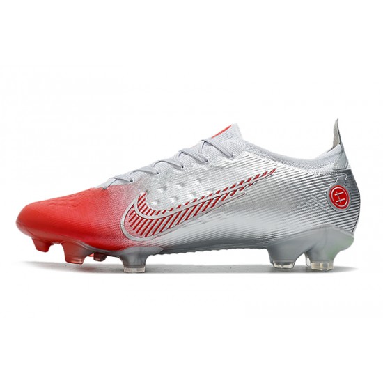 Nike Mercurial Dream Speed Vapor 14 Elite FG Silver Red Soccer Cleats