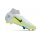 Nike Mercurial Superfly 8 Elite High FG Yellow Green White Soccer Cleats