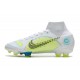 Nike Mercurial Superfly 8 Elite High FG Yellow Green White Soccer Cleats