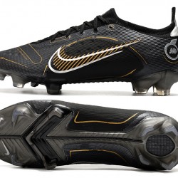 Nike Mercurial Vapor XIV Elite FG Black Gold White Soccer Cleats