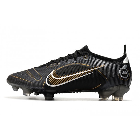 Nike Mercurial Vapor XIV Elite FG Black Gold White Soccer Cleats