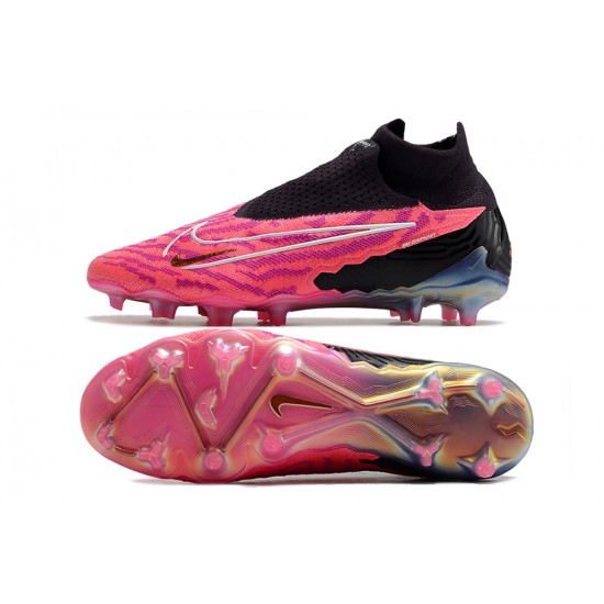 Nike Phantom GX Elite DF Link FG Peach Black High Soccer Cleats