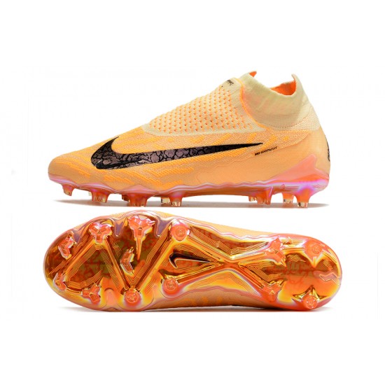 Nike Phantom GX Elite DF Link FG Yellow Black Hihg Soccer Cleats