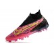 Nike Phantom GX Elite DF Link FG Yellow Black Peach High Soccer Cleats