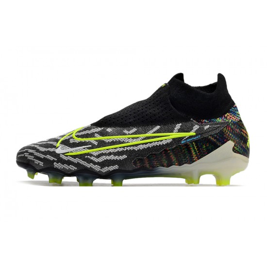 Nike Phantom GX Elite FG Black Green High Soccer Cleats