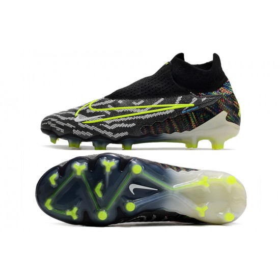 Nike Phantom GX Elite FG Black Green High Soccer Cleats