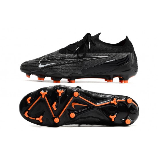 Nike Phantom GX Elite FG Black Orange Soccer Cleats