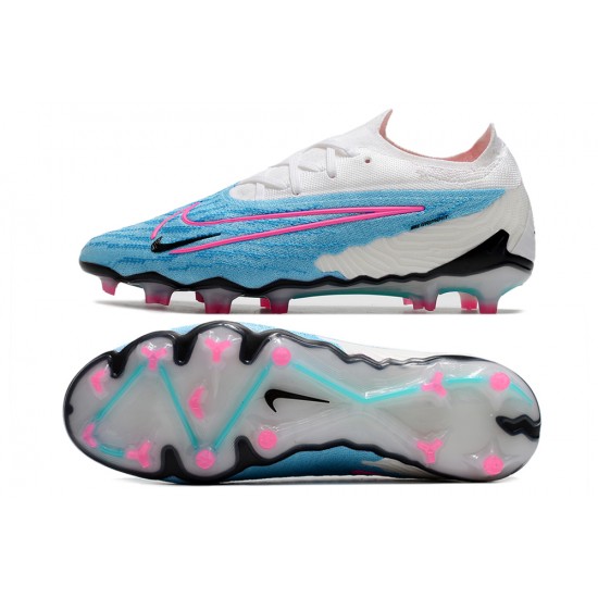 Nike Phantom GX Elite FG Blue White Pink Soccer Cleats