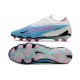 Nike Phantom GX Elite FG Blue White Pink Soccer Cleats