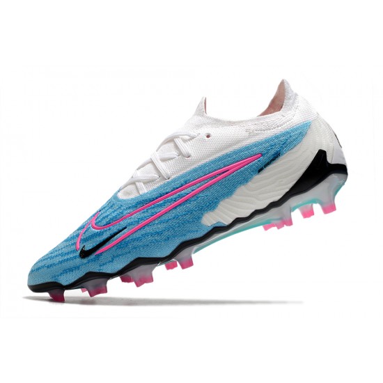 Nike Phantom GX Elite FG Blue White Pink Soccer Cleats