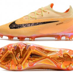 Nike Phantom GX Elite FG Yellow Black Low Soccer Cleats