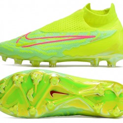 Nike Phantom GX Elite FG Yellow Green High Soccer Cleats