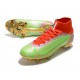 Nike Superfly 8 Elite FG Green Red Gold Soccer Cleats