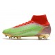 Nike Superfly 8 Elite FG Green Red Gold Soccer Cleats