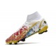 Nike Superfly 8 Elite FG White Black Yellow Red Soccer Cleats