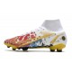 Nike Superfly 8 Elite FG White Black Yellow Red Soccer Cleats
