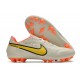 Nike Legend 9 Academy AG Low-Top White Orange Men Soccer Cleats 