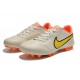 Nike Legend 9 Academy AG Low-Top White Orange Men Soccer Cleats 