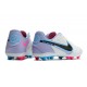 Nike Legend 9 Academy AG Low-Top White Purple Blue Men Soccer Cleats