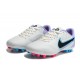 Nike Legend 9 Academy AG Low-Top White Purple Blue Men Soccer Cleats