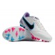 Nike Legend 9 Academy AG Low-Top White Purple Blue Men Soccer Cleats 