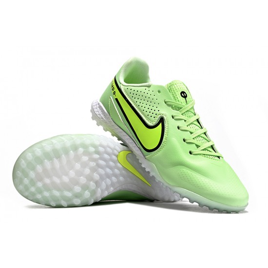 Nike React Tiempo Legend 9 Pro TF Low-Top Green White Men Soccer Cleats 