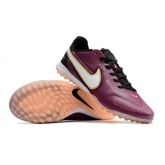 Nike React Tiempo Legend 9 Pro TF Low-Top Purple Pink Men Soccer Cleats 