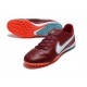 Nike React Tiempo Legend 9 Pro TF Low-Top Red Turqoise Men Soccer Cleats 