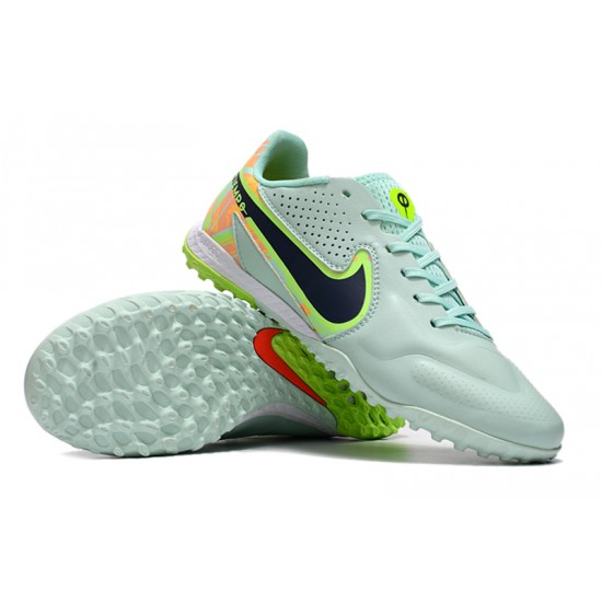 Nike React Tiempo Legend 9 Pro TF Low-Top Turqoise Green Men Soccer Cleats 