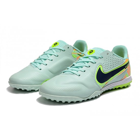 Nike React Tiempo Legend 9 Pro TF Low-Top Turqoise Green Men Soccer Cleats 