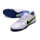 Nike React Tiempo Legend 9 Pro TF Low-Top White Blue Men Soccer Cleats 