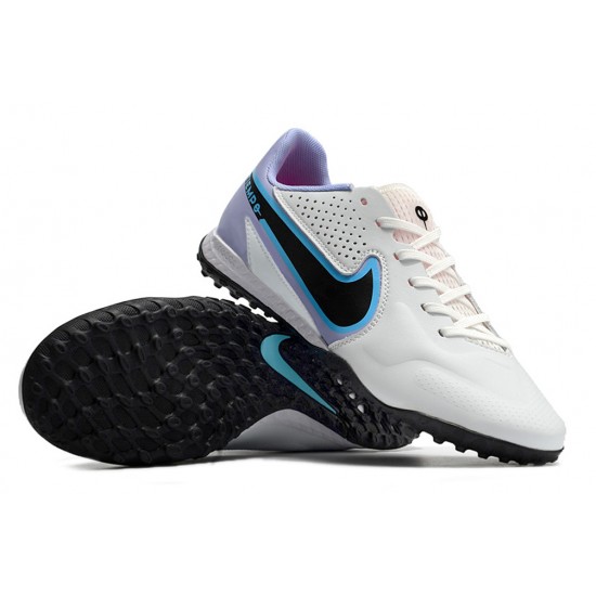 Nike React Tiempo Legend 9 Pro TF Low-Top White Purple Black Men Soccer Cleats