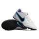 Nike React Tiempo Legend 9 Pro TF Low-Top White Purple Black Men Soccer Cleats 