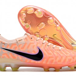 Nike Tiempo Legend 10 Elite FG Low-Top Apricot Gold Men Soccer Cleats 