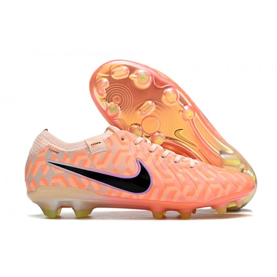 Nike Tiempo Legend 10 Elite FG Low-Top Apricot Gold Men Soccer Cleats